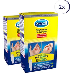 Scholl SOS Wrattenbehandeling 80ml - 2 stuks - wratten - behandeling - Voordeelverpakking