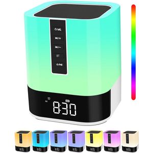 Multifunctionele Bluetooth-luidspreker met RGB-verlichting en wekkerfunctie