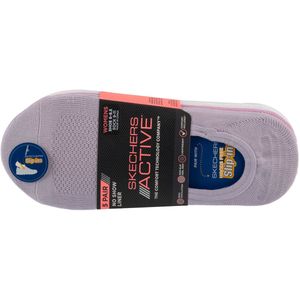 Skechers 5pk Microfiber Liner Socks, Vrouwen, Purper, Sokken, maat: 36-40