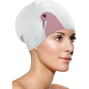 Uniseks waterdichte badmuts voor volwassenen lang haar - siliconen badmuts voor heren en dames (zeeleeuw)