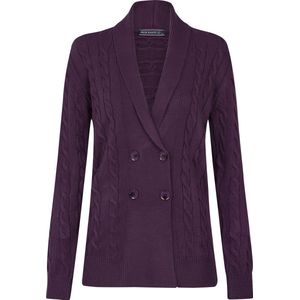 Felix Hardy Gebreide Cardigan - Vest Dames Violett - Xl