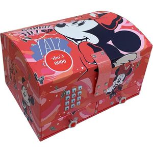 Sieradendoos Minnie Mouse meisjes karton rood - kindersieraden opbergdoos