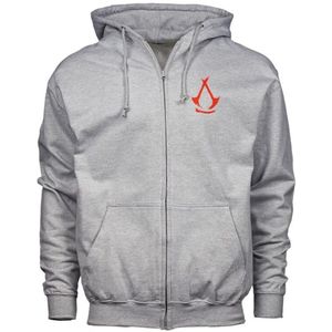 Assassin's Creed Shadows Faces Heren Vest met capuchon - gemêleerd grijs - XL