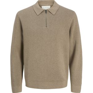 Jack & Jones - Milano Stitch - Gebreide Polo - Halve Rits - Lange Mouwen