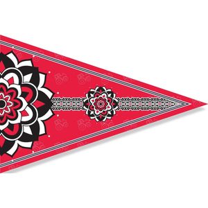 Bootvlag | Boerenzakdoek vlag - 75x50cm - Rood - Puntvlag - Flag Longlife