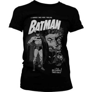 DC Comics Batman Dames Tshirt -S- Return Of Two-Face Zwart