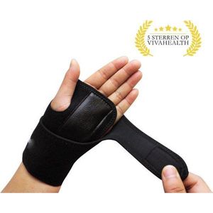 Universele Deluxe Carpaal Tunnel Syndroom Polsbrace Zwart (Links)
