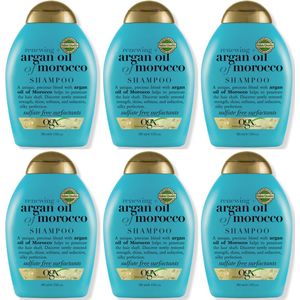 OGX Renewing + Argan Oil of Morocco Shampoo, 6 X 385 ml - Voordeelverpakking