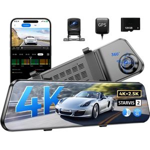 Dashcam voor auto voor en achter – Dual dashcam – Voor- en achtercamera – Autocamera – Full HD dashcam – Dashcam met nachtzicht – Dashcam met bewegingssensor – Groothoeklens – Parkeermodus – Loop recording – Dashcam met SD-kaart