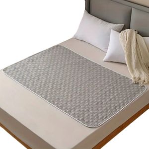 Matrasbeschermer - 120x80 cm - Grijs - Incontinentie Onderleggers - Eenpersoonsbed Pads - Menstruatie Mat - Herbruikbare Bed Bescherming matje voor Volwassenen, Ouderen & Huisdieren - Antislip - Duurzaam