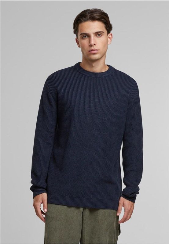 Urban Classics - Trui - Navy - Knitwear - Lange Mouw