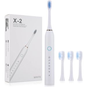 Elektrische tandenborstel Oplaadbare tandenborstel Elektrische tandenborstel Mondverzorging - Wit