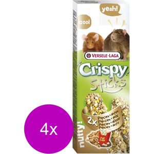 Versele-Laga Crispy Sticks Rat&Muis - Knaagdiersnack - 4 x Popcorn 2x55 g