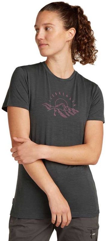 Icebreaker - Merino 150 Tech Lite - T-shirt - Zwart - Korte Mouwen