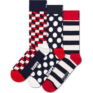 Happy Socks 3P sokken filled optic multi - 36-40