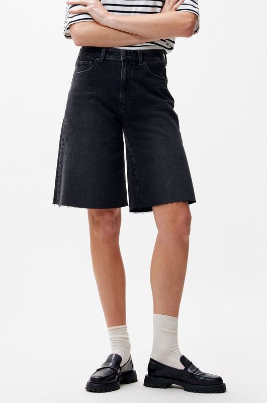 5-Pocket Jorts - Washed Black - 99% Katoen, 1% Elastaan - Relaxed Fit