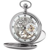 Regent - Polshorloge - Zilver - RVS - Wit Wijzerplaat - Mechanisch Uurwerk