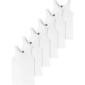 Schiesser Jongens onderhemd 6 pack Teens Boys - 95/5 Organic Cotton