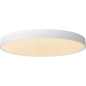 Lucide UNAR - Plafonnière - Ø 60 cm - LED Dimb. - 1x60W 2700K - 3 StepDim - Wit