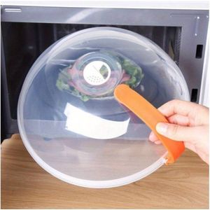 Magnetrondeksel - Met Handvat - Kunststof - D26xH11 cm - Keukengerei - Afdekschaal