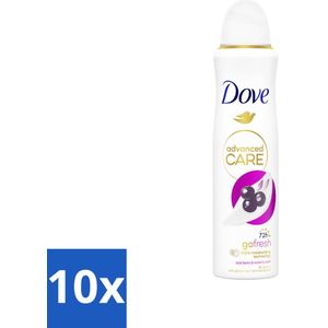 Dove – Deodorant Spray – Acai Berry & Waterlily – 150 ml - Bulkverpakking - 10 stuks