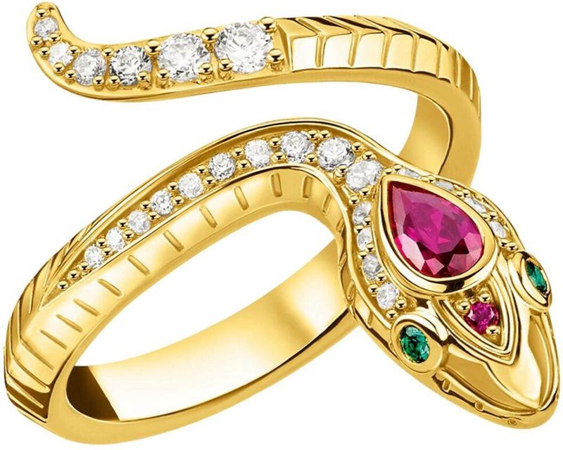 Thomas Sabo - Ringen - Geel Goud - Zilver - Zirconia - Multi