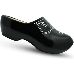 Houten klompen zwart met bies