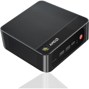 Beelink SER5 MAX Mini PC, AMD Ryzen 7 6800U (8K/16T, tot 4.7 GHz), Mini Computer 24GB LPDDR5 RAM 500GB M.2 SSD, Grafiekkaart 12 kernen 2200 MHz, Ondersteunt 4K Drievoudige Weergave/HDMI+DP+Type-C/WiFi6/BT5.4/USB3.2