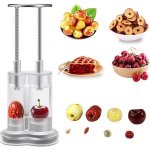 Jas Olive Pitter Tool - Multi Stoner Fruit Remover - Stainless Steel Rod - Date Spit Device voor Red Dates, Hawthorn, Cherry, Jujubes