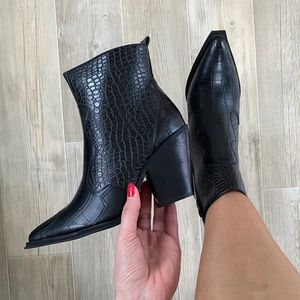 Croco Boots Enkellaarzen