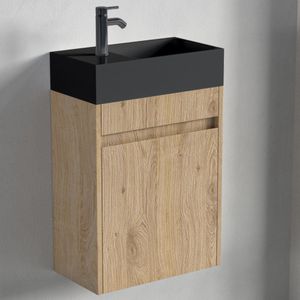 LOMAZOO Toiletmeubel Licht Eiken - Fonteinmeubel - Wc Kastje - Wc Meubel [IBIZA]