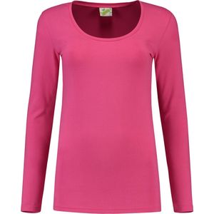 L&S T-shirt Crewneck cot/elast LS for her