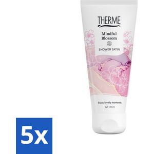 5 x Therme - Mindful Blossom - Douchegel - Verfrissend - Verzorgend - 200ml - Douchegel - Bloesemgeur - Pioenroos - Verfrissend - Verzorgend