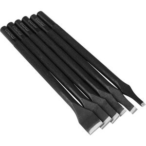 Metalen leren punch set - 6 stuks, DIY handgereedschap met 3 mm / 5 mm / 6 mm / 8 mm / 10 mm / 12 mm gatenset. .