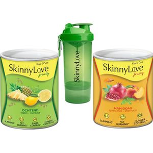 Skinnylove Fruity Voordeelkuur + Shaker - Snel Gewichtsverlies, Fatburner, Afvallen - 100% Natuurlijk Afslanken