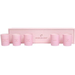 Massagekaars Highonlove Oranje Roze Aardbeien Champagne Lychee 35 ml