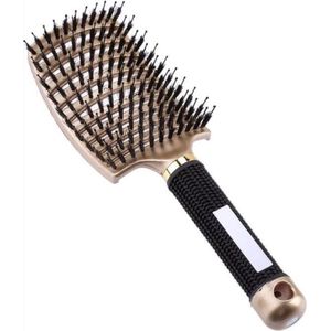 CHPN - Haarborstel - Haar borstel - Borstel - Brush - Goud - Hairbrush - Haren kammen - Haarstyling - Kunststof