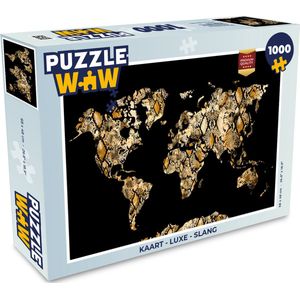 Puzzel Kaart - Luxe - Slang - Legpuzzel - Puzzel 1000 stukjes volwassenen