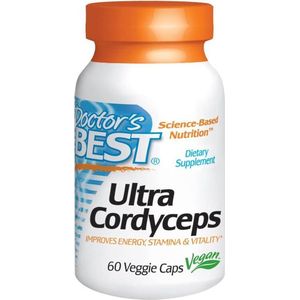 Doctor's Best - Ultra Cordyceps - Plantaardige Capsules - 750 mg - 60 stuks