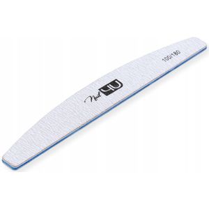 Nail4U - Professionele Nagelvijl 'Boot' Vorm - Naked Serie - Korrel $100/180$ - Grijs - Set van 25 stuks