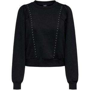 Only - Leah O-Neck Sweater - Zwart - Dames