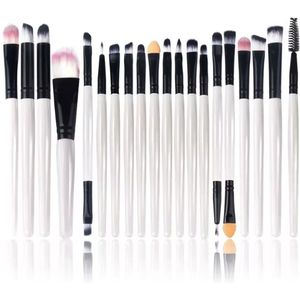 CHPN - Kwastenset - Make-up kwasten - 20-delige -Make-Up Kwasten Set - Penseeltjes - Cadeau - Make-up aanbrengen - Kwastjes - Oogschaduwkwast - Foundationkwast - Blush - Wit