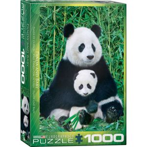 Eurographics Panda & Baby Legpuzzel 1000 stuk(s) Dieren