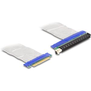 Delock - Riser Kaart - Zilver - PCI Express x8 naar x16 - Ondersteunt PCI Express 3.0