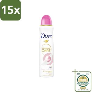 15 x Dove – Deodorant Spray – Beauty Finish – 150 ml - Grootverpakking - Anti-transpirant Spray - Beauty Finish - Deodorant Spray - Huidbescherming - Stralende Huid