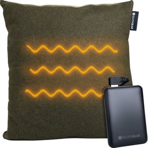 Silvergear Warmtekussen Elektrisch & Oplaadbaar - Warmte Kussen met Accu - 3 Warmtestanden - Groen