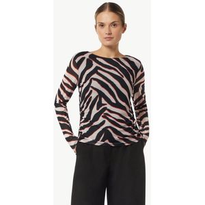 comma - T-Shirt - Lange Mouwen - All-over Print