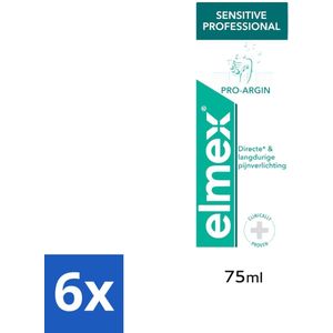 Elmex - Tandpasta - Sensitive Professional - Pro Argin - 75ml - Voordeelverpakking - 6 stuks