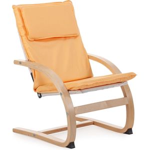 Aemely KIDZ stoel Scandi - Geel - Kinderstoeltje voor peuter - Peuterstoel - Kinderstoel - Kinderstoeltje - Stoel kind - Peuterstoeltje hout - Peuter fauteuil