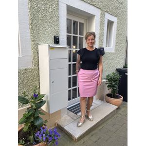 Hill Fashion - Rokje - Leatherlook - Roze - Maat S/M